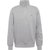 Gant Trui Men Shield Half Zip Sweat Grey Melange-XXL
