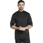 Chaud Devant Bacio Zwart Short Sleeve Koksbuis | Maat: XXXL