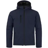 Clique Softshell jas gevoerd met capuchon S / Zwart