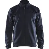 Blakläder Service Sweatshirt met rits 33622526 | Zwart/Rood | Maat 4XL - 7330509550885