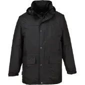 Portwest parka jas met fleece voering Oban zwart S523 3XL / Zwart