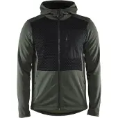 Blakläder 3540-2533 Hoodie met hele rits Herfstgroen/Zwart maat S heren