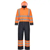Portwest S485 Overall Tweekleuren Hi-vis Gevoerd Reflecterend Waterdicht | Maat: L