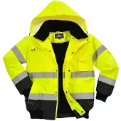 Portwest Hi-vis Contrast Bomber Werkjas | Maat: XL