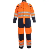Hydrowear Minto Multinorm Overal Fluor Oranje/Marine maat 46 heren