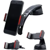 Shop4 - Universele Telefoonhouder Auto Kit 3 in 1 Dashboard- en