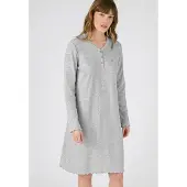 Damart - Nachthemd geribd breisel - Grijs - 50-52 (XL)