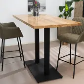 Livin24 Bartafel Sven eikenhout 160 x 80 x 109 cm