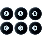Malik 8-Ball Hockeyballen Set 6 Stuks, Veldhockeybal