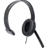 Manhattan Mono USB koptelefoon (Bedraad), Koptelefoon, Zwart