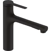 Hansgrohe Zesis M33 - Keukenmengkraan - Ééngreeps bediening - 160mm maat - Uittrekbare vuistdouche - 2 straalfuncties - Mat Zwart