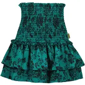Vingino gebloemde rok Qarise groen/zwart Meisjes Polyester Bloemen - maat 152