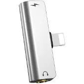 Hoco 2in1 Audio Converter Apple Lightning naar 3.5 Audio Jack