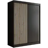 Meubella Kledingkast mat Zwart 150x62x200 Garderobekast