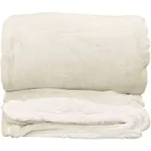 Unique living plaid lars xl 220x240cm dove white