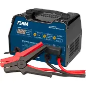 Ferm Acculader - BCM1020 - 3 Laadfuncties - 1.8m Stroomkabel - 1.5m Laadkabels - 12V Output - 230V Vermogen - 180 Ah - Incl. Automatische Beveiliging