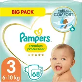 Pampers Premium Protection luiers - Maat 3 (6-10kg) - 68 luiers