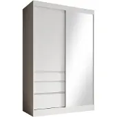 Meubella Kledingkast wit 140x65x216 Garderobekast