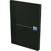 Oxford Office Essentials Schrift A5 Geruit Gebonden Zwart 192 Pagina's 96 Vellen