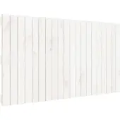 vidaXL Wandhoofdbord 127,5x3x60 cm massief grenenhout wit