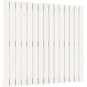 vidaXL Wandhoofdbord 95,5x3x90 cm massief grenenhout wit
