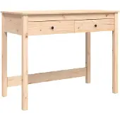 vidaXL Bureau met laden, 100x50x78 cm, massief grenenhout