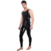 Late X Latex Bodysuit Met Rits