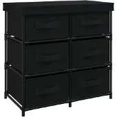 Super Merchant Opbergkast met 6 lades 55x29x55 cm staal zwart
