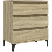 vidaXL Dressoir Sonoma-eikenhout, 60x35x70 cm, houtvezel