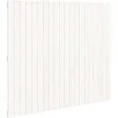 vidaXL Wandhoofdbord 127,5x3x110 cm massief grenenhout wit