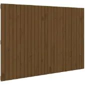 vidaXL Wandhoofdbord 166x3x110 cm massief grenenhout honingbruin