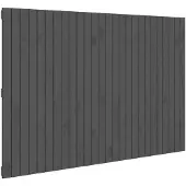 vidaXL Wandhoofdbord 166x3x110 cm massief grenenhout grijs