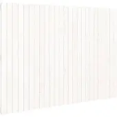 vidaXL Wandhoofdbord 159,5x3x110 cm massief grenenhout wit