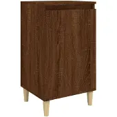 vidaXL Nachtkastje 40x35x70 cm bewerkt hout bruin eikenkleur