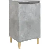 vidaXL Nachtkastje 40x35x70 cm bewerkt hout betongrijs