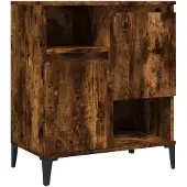 vidaXL Dressoir 60x35x70 cm bewerkt hout gerookt eikenkleurig