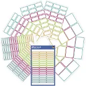 Avery Zweckform AVERY Schooletiketten Klevend Kleurenassortiment 130 x 183 mm