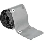 DeLOCK Cable protection sleeve with snap button fastener heat-resistant 2 m x 10 mm grey / black