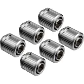 EK Water Blocks EK-Quantum Torque STC 10/13 - 6-pack, Satin Titanium, Aansluitingen voor waterkoeling, Zilver