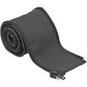 DeLOCK Woven Sleeve with zip fasterner heat-resistant 2 m x 25 mm black