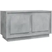vidaXL Tv-meubel 80x35x45 cm bewerkt hout betongrijs