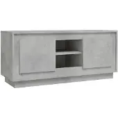 vidaXL Tv-meubel 102x35x45 cm bewerkt hout betongrijs