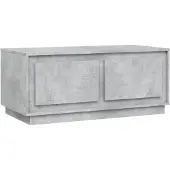 vidaXL Salontafel 102x50x44 cm bewerkt hout betongrijs