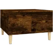 vidaXL Salontafel 55x55x36,5 cm bewerkt hout gerookt eikenkleurig