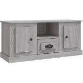 vidaXL Tv-meubel 100x35,5x45 cm bewerkt hout grijs sonoma eikenkleurig