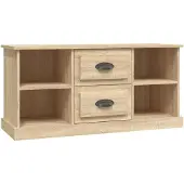 vidaXL Tv-meubel 99,5x35,5x48 cm bewerkt hout sonoma eikenkleurig