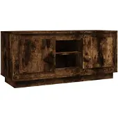 vidaXL Tv-meubel 102x35x45 cm bewerkt hout gerookt eikenkleurig