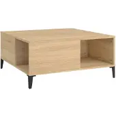 vidaXL Salontafel 80x80x36,5 cm bewerkt hout sonoma eikenkleurig