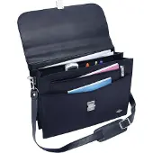 Wedo Damesflap-over aktetas cosmeticatas zwart, Laptoptas, Zwart
