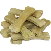 Petsnack - Hondensnack - Geperst Kauwbot - - Massief - Gedroogde Buffelhuid - 15 cm - 10 stuks
